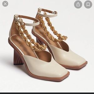LOOKING: SAM EDELMAN EVITA HEEL IN IVORY